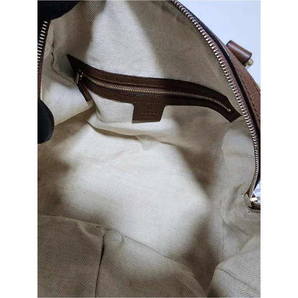 Gucci GG Canvas Top Handle Bag Brown/Beige